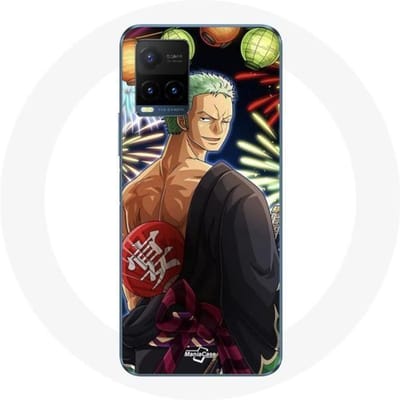 Coque de Protection - Maniacase - Vivo Y21s 2021 / Y21 2021 - One Piece Joyeux Noël Zoro - Souple - Noir