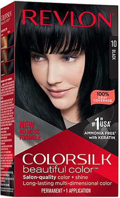 Revlon ColorSilk 10 Black - Permanente Haarkleuring - Zonder Ammoniak - 100% Grijsdekking