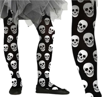 Halloween Kinder Legging Doodshoofden Maat 124-148
