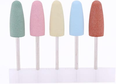 5-delige Keramische & Siliconen Nagelvijl Bits Set voor Manicure en Pedicure