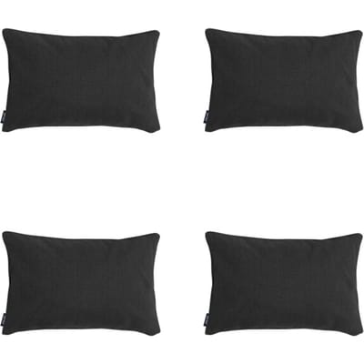 Madison - Sierkussen Black canvas eco+ - Ca. 30x50 cm - Set van 4