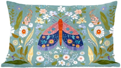 Sierkussens - Kussentjes Woonkamer - 60x40 cm - Vlinder - Sierlijk - Bloemen - Bladeren