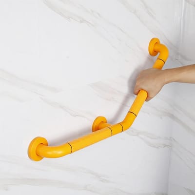 Badkamerbeugel - Douchegreep Veiligheid - Veiligheid Thuis - Antislip Nylon Oppervlak - 40x40cm - Geel