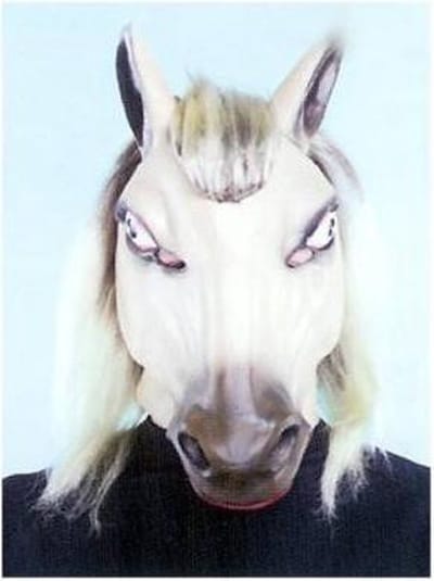 Witbaard - Masker - Paard - Lichtbruin