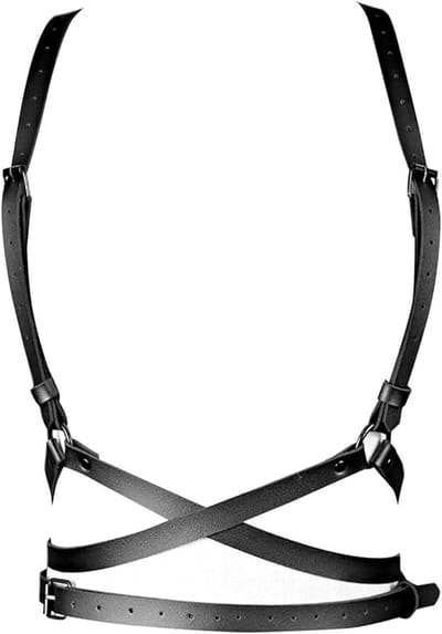 Verstelbare Punk Riem voor Vrouwen met PU Leer en Gotische Circles - Ideaal voor Cosplay, Halloween en Feestkostuums