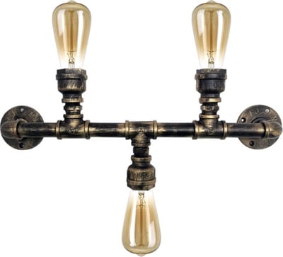 OHNO - Woonaccessoires - Gemini Wandlamp - Zwart - Tijdloos - Modern - Industrieël