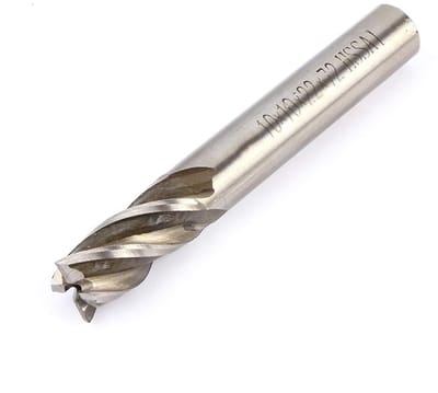 10mm Freesboor met 4 Snijkanten, HSS CNC Rechthoekige Schacht, Precisie Gereedschap voor Metaalbewerking