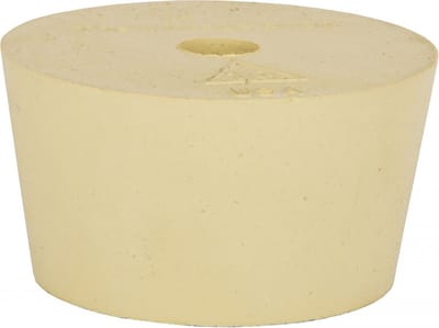 Rubber stop voor gistingsfles pet 12/23L, met gat 9 mm