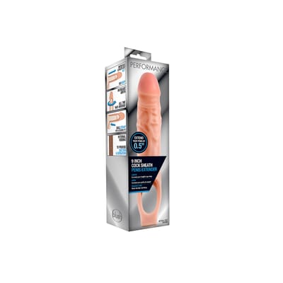 Blush Performance 9 inch Cock Sheath vergroter Penisvergroter - Huidkleur