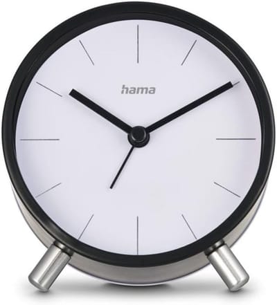 Stille Analoge Wekker met Automatische Tijdinstelling en Snooze