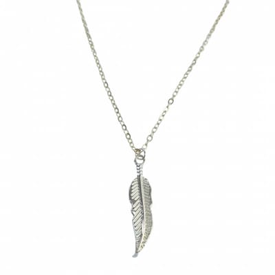 Ketting veer zilver 50 cm - Charme Bijoux
