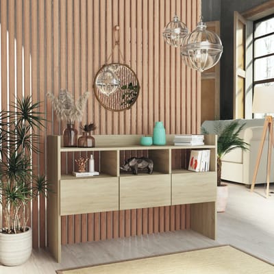 vidaXL - Dressoir - 105x30x70 - cm - bewerkt - hout - sonoma - eikenkleurig