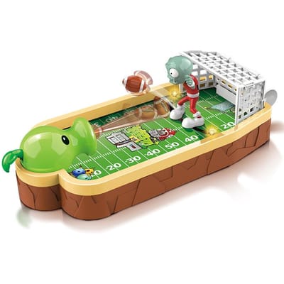 Planten versus. Zombies Kinderen Bureaublad Voetbal Katapult Spel Interactief Doel Schieten Speelgoed Ouder-Kind Strijd Bordspel 29x16x5.5cm beige