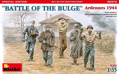 MiniArt Modelbouwpakket Militaire voertuigen - 35373 Battle of the Bulge - Ardennes 1944 - Special Edition Plastic - 1:35 - Modelbouw