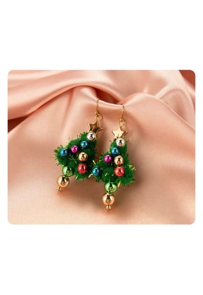 Akyol - Kerstoorbellen – oorbellen kerst - kerstboom oorbellen - kerstboom - kerst accessoires – kerst – kerstmis – Christmas - oud en nieuw – kerst accessoire – kerst – feestdagen