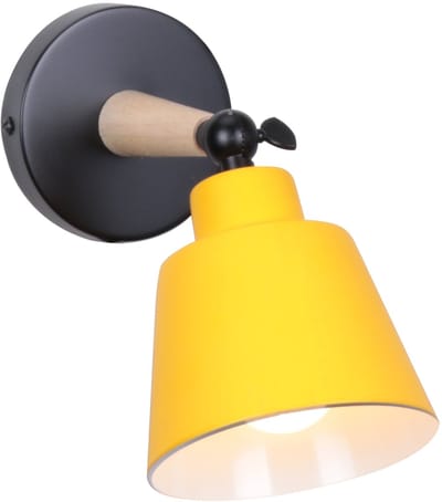 Wandlamp Slaapkamer Moderne Binnenwandlamp Verstelbare Wandverlichting voor Woonkamer Gang Hal Geel