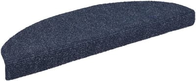 Zelfklevende trapmatten 5 stuks 65x21x4 cm naaldvilt blauw