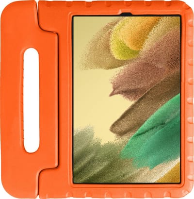 Hoes - Geschikt voor Samsung Galaxy Tab A7 Lite - Kinderhoes Shockproof Bumper - Kidsproof Case - Tablet Hoesje - Kinder Hoesje Cover - Oranje