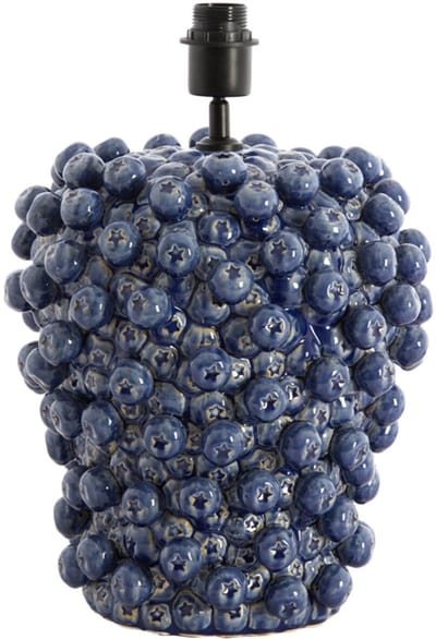 Tafellamp - blauw - Berries - keramiek - Ø 32cm - E27 - 1742880 - Light & Living