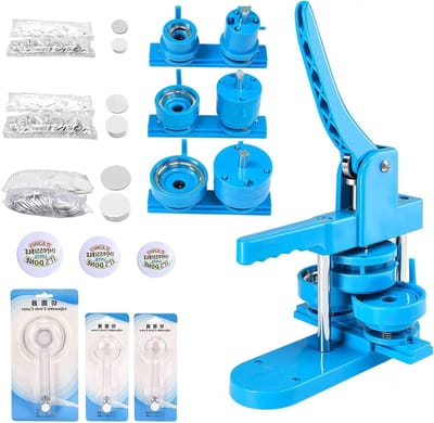 DIY Pin Badge Maker Machine voor 25mm/32mm/58mm Badges - Inclusief 300 Button Onderdelen voor Creatieve Geschenken en Persoonlijke Projecten