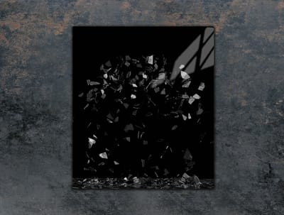 TMK ArtDeko - Serie - Snijplank - Glas - Zwart - 45x52 cm