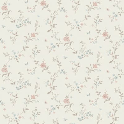 Boråstapeter Vliesbehang 38754 - Borosan Hem - Botanisch Wit - 53cm x 11.20m