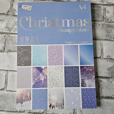 Christmas design blok blauw, kerst papier