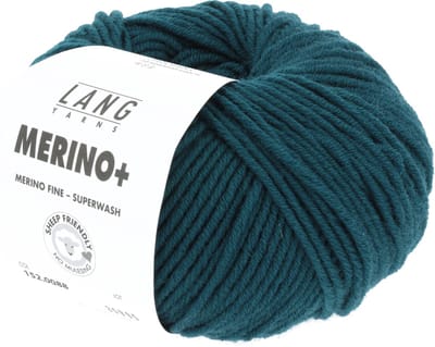 Lang Yarns Merino Plus - 88 petrolblauw - Merinowol Garen