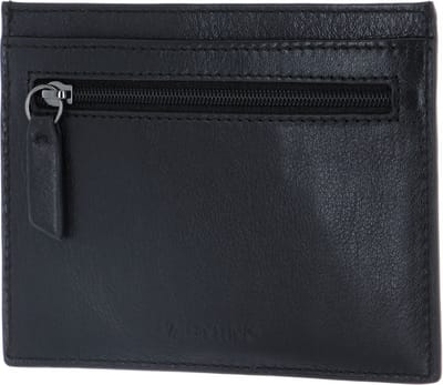 VALENTINO Leren Kaarthouder David Wallet Nero Zwart