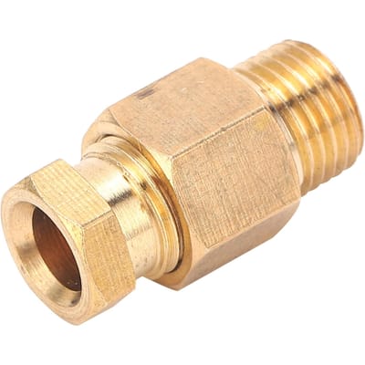 Messing Rechte Blok Connector Adapter voor Pijpverbinding Elbow Oil Pipe Fitting PD610