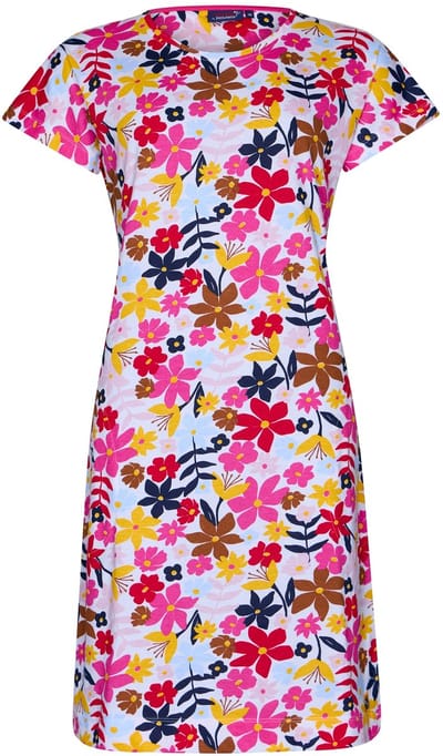 Dames Nachthemd Rebelle - Full Bloom - Bio Katoen - Bloemen - Maat 40