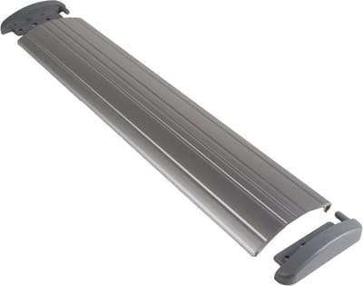 Tochtklep voor brievenbus - zilver - 34 x 7 cm - aluminium - isolatie - brievenbuskleppen