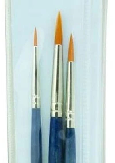 R&L Gold Taklon Brush Set No. 9108 - 3 Pack