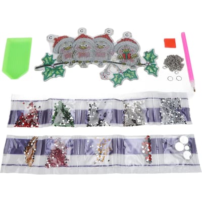 Peinture Diamants Colorés Pendentif de Porte DIY Relaxant Décoration de Maison pour les Fêtes white