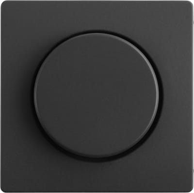 Berker Q1 centraalplaat - met knop voor dimmer - antraciet