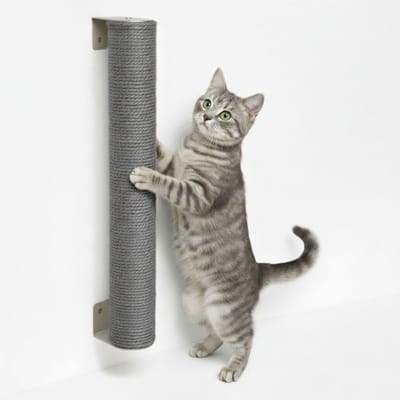 60 cm Wandkrabpaal - Katten Krabpaal met Muurbevestiging - Wandkrabber Klimboom Sisal en Bambou
