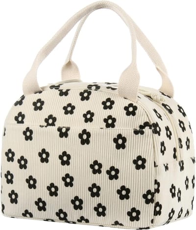 Geïsoleerde lunchtas voor dames - lunchbox - water- en oliebestendige geïsoleerde tas - geschikt voor werk, school, picknick en andere gelegenheden.