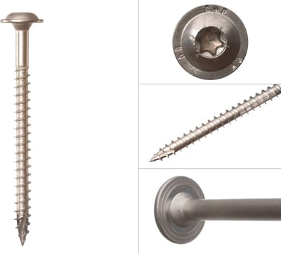 Wovar Tellerkopschroeven RVS A2 8.0 x 120 mm Torx | Doos 50 Stuks