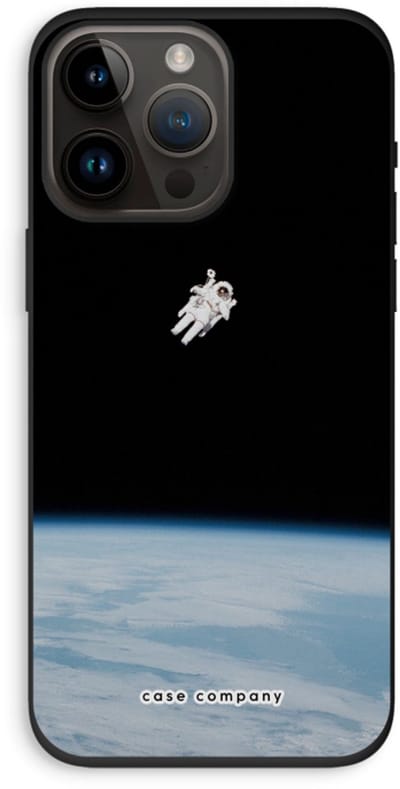 Case Company® - Hoesje geschikt voor iPhone 14 Pro Max hoesje - Alone in Space - Biologisch Afbreekbaar Telefoonhoesje - Bescherming alle Kanten en Schermrand