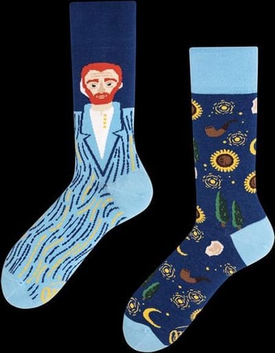 Many Mornings Sokken Van Gogh - Maat 43-46 - Heren - Halfhoge sokken