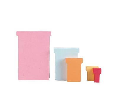 Nobo T-Kaart Maat 1, Papier, 170 g/m², 49 x 16,5 mm, Groen (pak 100 stuks)