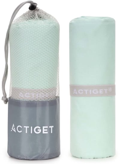 Actiget® Strandlaken | Badlaken | Sneldrogend | Strandhanddoek | Microvezel | 180 x 100 cm | Mint