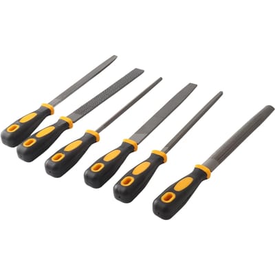 6 stuks 8 inch houtvijl rasp set hoog koolstofstaal handgereedschap voor houtbewerking metaal glas keramiek
