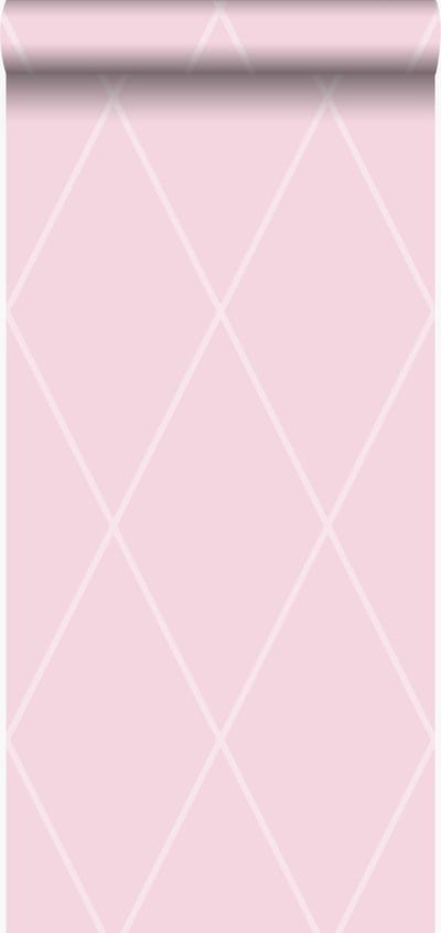 Origin Wallcoverings behang ruiten roze - 53 cm x 10.05 m - 345722