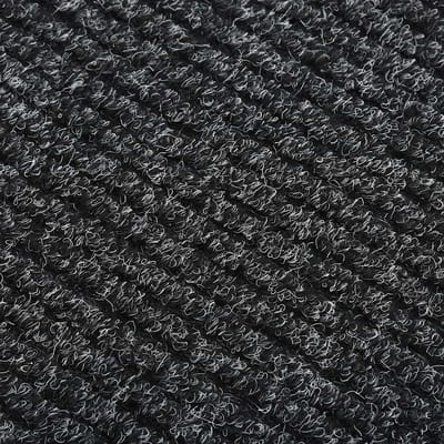 vidaXL - Droogloopmat - 100x100 - cm - antracietkleurig