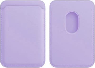 Waeyz - Magnetische Kaarthouder Geschikt Voor iPhone Magsafe - Magnetische Wallet Card Holder - Pasjeshouder Geschikt Voor iPhone 12/13/14/15/16 - Baby Paars