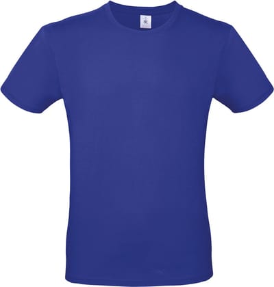 Classic E150 T-shirt B&C Collectie Kobaltblauw Maat XS
