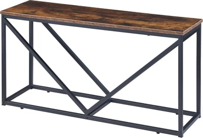 Brandhout rek Vaasa houtopslag 50x100x30 cm zwart en houtkleurig donker