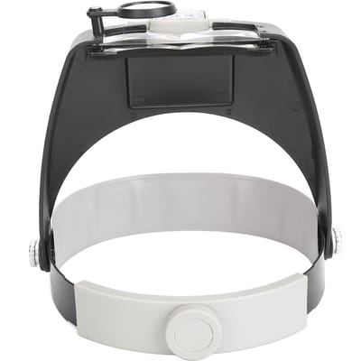 Loupe Casque 1.5X 3X 8.5X 10X Grossissement Loupe à Monter sur la Tête avec Lumière LED