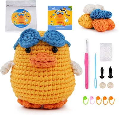 Creatorally Beginners Haakpakket - Haken Pakket Dieren - Haakpakketten knuffels - Complete Haakset - Creatief Hobbypakket - Completen Amigurumi Startersset - Met Stap-voor-stap Video Tutorials